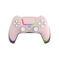 Somostel SmS-GP04 Pengontrol Game Nirkabel BT-Profesional 6-Axis Tombol Turbo Getaran Ganda Pemrograman Makro 2.4G untuk PC