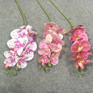 Orquídea de Seda 3D Real Touch, 9 Cabezas, Artificial, Blanca, para Interiores, Sala de Estar - Product Image 3