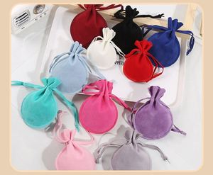 Sacs à bijoux 7*9cm, pochettes cadeaux en forme de calebasse, sacs à cordon double en velours, sacs cadeaux en velours en forme de gourde pour le rangement de colliers et bracelets - Product Image 6