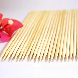 Custom Package Card Head Bamboo Skewers Disposable Barbecue Sticks with Wood Handle for Grilling Parties Tools Type