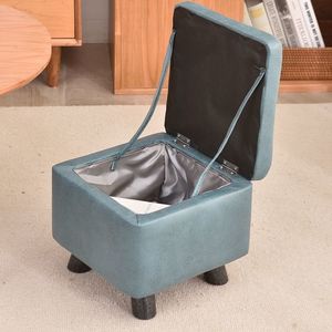 Small <b>stool</b>, living room <b>storage</b> <b>stool</b>, coffee table <b>stool</b>, solid wood sofa <b>stool</b>, footstool, shoe changing <b>stool</b>, fabric <b>stool</b>. - Product Image 4
