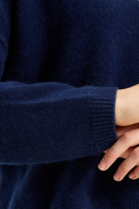 <b>Women's</b> Knitted Crew Neck <b>Cardigan</b> Casual Winter Wear 100% Pure Cashmere - Product Image 3