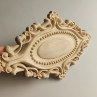 Cadre photo miroir ovale en bois massif sculpté, style européen, non fini, pour décoration murale DIY