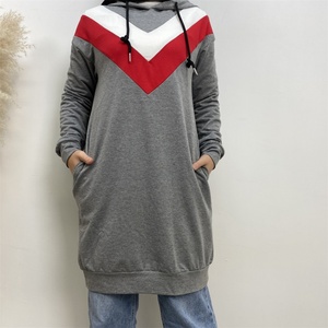 6194 #   Blusa con capucha de algodón grueso para otoño e invierno, blusa deportiva cálida de manga larga para mujeres musulmanas, con bolsillos laterales grandes, 3 colores - Product Image 3