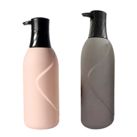 Emballage de flacon de shampooing en plastique HDPE à toucher doux pour la vente en gros de cosmétiques, flacon de gel douche, flacon de shampooing