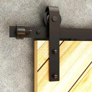Herrajes Modernos WEKIS para Puertas Corredizas Tipo I, Sistema de Rieles Colgantes para Puertas de Madera Dobles, Material de Acero para Aplicaciones en Dormitorios - Product Image 5