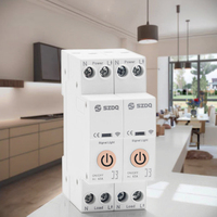 Mesure de pression supérieure et inférieure MCB WIFI Smart Switch smartlife Compteur d'énergie Mesure Surveillance Disjoncteur Minuterie Relais