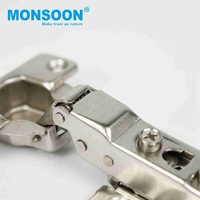 Charnières hydrauliques automatiques en acier inoxydable à installation facile, bisagras rectas 35 mm, fermeture douce 3D, pour hôpital, extérieur