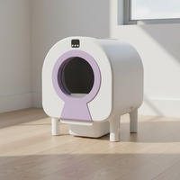 Bac à litière automatique électrique intelligent de luxe à commande par application, grande capacité, pour le nettoyage quotidien des animaux de compagnie