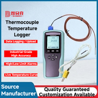 Thermocouple tipe-t/J akurasi tinggi pencatat temperatur Industrial Live Temp Curb instrumen baca