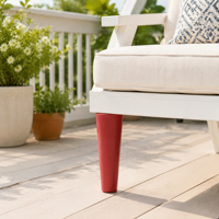 Pieds de meubles coniques multicolores en plastique, pieds de rechange avec vis de fixation pour table, chaise, armoire