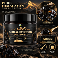 Résine de Shilajit à haute puissance pour l'endurance et le renforcement musculaire, 60% d'acide fulvique, oligo-éléments, 30G 50G, résine de Shilajit himalayenne pure