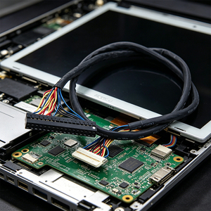 공장 OEM DF19 20핀 - 2.0 피치 34P 듀퐁 남성 여성 LVDS 스크린 케이블 (광고 기기, 노트북 LCD 패널용) - Product Image 1