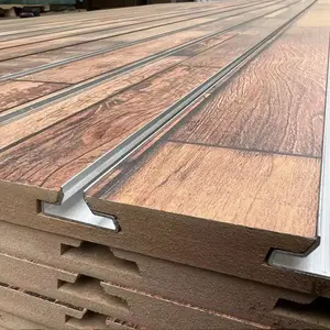 屋内用4 * 8FT 18mmメラミンSlatwall Mdf壁パネルディスプレイボード - Product Image 4