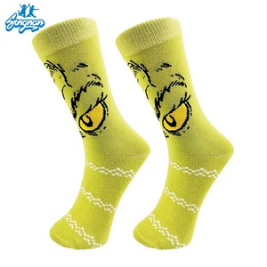 Chaussettes <span class=keywords><strong>de</strong></span> Noël créatives en gros, motif <span class=keywords><strong>de</strong></span> dessin animé <span class=keywords><strong>Grinch</strong></span>, chaussettes tricotées en stock, chaussettes personnalisées tendance pour les couples - Product Image 6