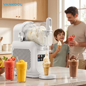 Machine à slush portable 1,5 L, mini machine électrique pour la maison et la cuisine, 7 en 1, automatique, pour granita, crème glacée et boissons glacées - Product Image 1