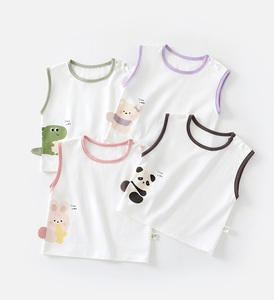Conjunto <span class=keywords><strong>de</strong></span> Pijama <span class=keywords><strong>de</strong></span> Dos Piezas para Bebés y Niños Pequeños, Marca Guai, Suave, sin Mangas, para Verano - Product Image 3