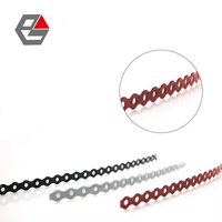 Good Quality Customized Logo ZINC Plastic Coated 10 Meters Per Roll Perforated Strapping Steel Fixing Band