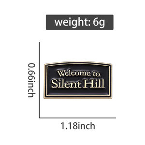 Horrors piel "Willkommen bei Silent Hill" Emaille Pin Coole Anime Spiel Brosche, Revers/Rucksack Abzeichen, Modeschmuck Geschenke für Freund - Product Image 6