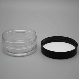 Küçük boş geniş ağız 50ml <span class=keywords><strong>PET</strong></span> plastik yüz losyonu kozmetik konteyner şeffaf kremi etiket baskı şişe gümüş metial kapaklı - Product Image 5