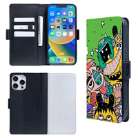 Etuis de téléphone portefeuille à rabat en cuir PU impression par sublimation de luxe personnalisés vente en gros de téléphone portable pour étui pour iPhone 11 Pro Max & 12