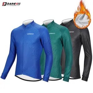 DAREVIE Custom Winter Thermal Jersey Road Bike Wear Top Shirts Long Sleeve Women Bicycle Clothing Autumn Cycling Clothes Men