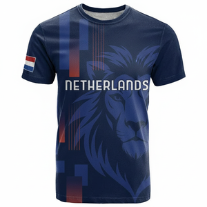 Maillot Essentiel de Supporter de Football Coupe du Monde 2026 Pays-Bas Haute Qualité – T-shirt Homme Col Rond en Maille Respirante à Manches Courtes pour le Sport - Product Image 4