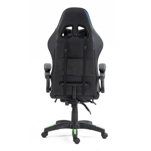 Venta al por mayor OEM colorido RGB LED luces <span class=keywords><strong>Razer</strong></span> verde Racing Gaming <span class=keywords><strong>silla</strong></span> ajustable reclinable <span class=keywords><strong>Gamer</strong></span> sillas de oficina con reposapiés - Product Image 5