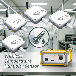 Capteur de température et d'humidité sans fil, dispositif IoT en plastique avec connectivité Ethernet et fonction de stockage de données - Product Image 1