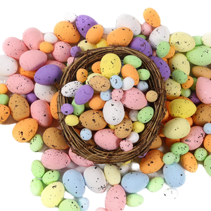 Œufs <span class=keywords><strong>de</strong></span> Pâques en mousse artificielle - Décorations <span class=keywords><strong>de</strong></span> fête réutilisables et durables pour Pâques, la Saint-Valentin et Halloween, <span class=keywords><strong>guirlande</strong></span> DIY pour usage intérieur - Product Image 1