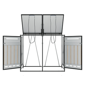Caseta de Almacenamiento de Herramientas Metálica para Exteriores, Directo de Fábrica, de Acero Galvanizado, Ventilada y Resistente, para Jardín - Product Image 3