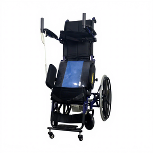 Fauteuil roulant tout-terrain manuel avec assistance à la position debout et siège élévateur électrique pour personnes âgées ou handicapées - Product Image 5