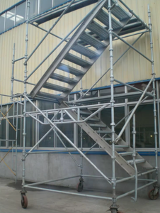 Ponteggio Pieghevole Salvaspazio in Acciaio Zincato Anti-Spostamento <span class=keywords><strong>per</strong></span> Uso Interno ed Esterno - Product Image 2
