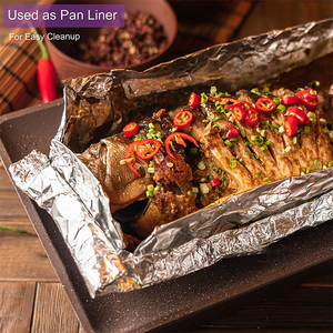 To Go Containers with Plastic Lids Aluminum Foil <strong>Disposable</strong> Food Grade Plates &amp; <strong>Trays</strong> 200ml/150ml PET Plastic Lid Oven Safe - Product Image 5