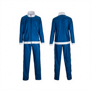 Conjunto Deportivo Unisex, Color Sólido, Bloques de Color, Manga Larga, Cierre con Cordón, Resistente al Viento, Transpirable, Poliéster y Algodón, Invierno - Product Image 4