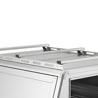 Kit combiné de tiroirs pour auvent de camion en alliage d'aluminium, noir, boîte de chargement pleine hauteur pour pick-up 4x4, camping en tout-terrain