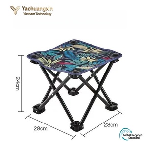 Folding Outdoor Camping <b>Stool</b> Square Aluminum Frame Oxford Fabric <b>Portable</b> Minimalist Design Casual Style - Product Image 3
