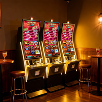 MAKER Luxury 43 Inch Curved J Screen Skill Game Machine Cabinet with LED Lighting for USA Georgia Virginia Amusement Centers