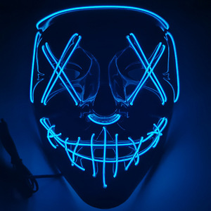Máscara <span class=keywords><strong>de</strong></span> Madera Pintada <span class=keywords><strong>de</strong></span> V-For-Vengeance con Luz Fría Brillante para Halloween, Hecha a Mano, para Uso en Interiores/Exteriores, Venta al por Mayor - Product Image 4