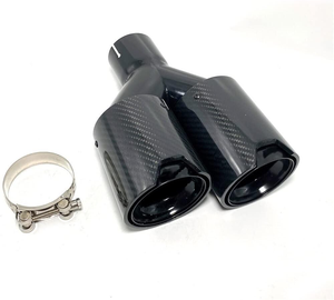 1 pièce, marque YUEYANG, tuyaux d'échappement et embouts en fibre de carbone mate de 1,5 mm d'épaisseur, pour voiture universelle, avec garantie de 12 mois - Product Image 6