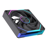 Ventilateur de boîtier 120 mm ARGB à roulement à billes en cuivre, 5V 3 broches, RGB adressable, PWM, contrôle intelligent de la température, pour refroidissement de châssis PC Gaming