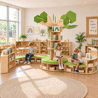Ensemble de meubles en bois pour la maternelle Montessori, coin lecture, garderie, crèche, rangement pour enfants