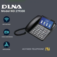 هاتف مكتبي ذكي DLNA ZT9300 بشاشة لمس 5 بوصة، نظام أندرويد، واي فاي، 4G، هاتف فيديو للأعمال والمكاتب والاستخدام المنزلي