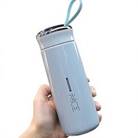 Bouteille d'eau en verre au design classique avec logo personnalisé, résistante aux hautes températures, tasse isotherme