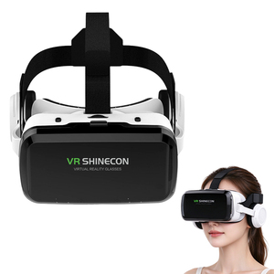 Gafas de Realidad Virtual Panorámicas para Juegos, Ergonómicas, con Soporte para Miopía, Auriculares VR Independientes, Correa de Cuero para la Cabeza, Gafas 3D de Realidad Virtual - Product Image 1