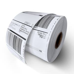 Compatible with Dymo Printer Custom Size and Color Heat Sensitive Adhesive <b>Paper</b> Customized Sticker <b>Roll</b> Logo Label - Product Image 2