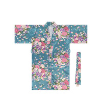 Robe Kimono en Satin à Motifs Floraux pour Femme, Yukata Style Japonais avec Ceinture, Vêtement de Nuit et d'Intérieur Léger pour Mariage, Fête ou Spa