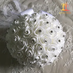 उच्च गुणवत्ता कृत्रिम क्रिस्टल फूल शादी के गुलदस्ते XM-FB0001