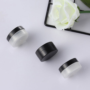 Custom Cosmetic <b>Plastic</b> Jars 5ml 10ml 15ml Cylinder Shape For Eye Cream Lip Mask Nail Polish <b>Packaging</b> - Product Image 2