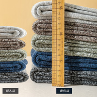Chaussettes mi-mollet en mélange de laine thermique pour homme, doublées de polaire épaisse, avec semelle bouclée, pour le ski et les sports de plein air